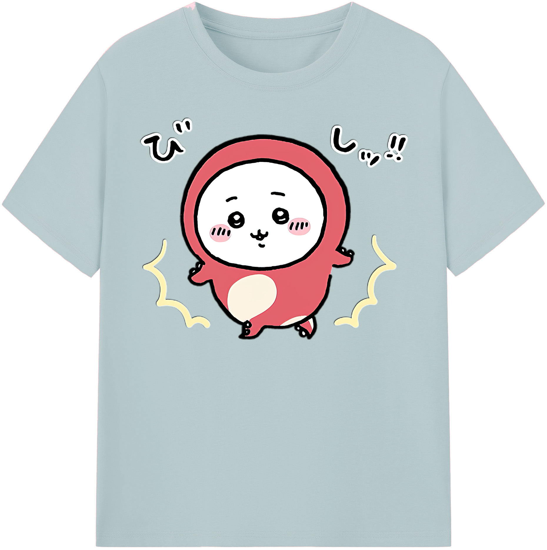 （画像用） ちいかわ ちいかわ Chii-kawa chiikawa 綿100％半袖Tシャツ（フロントプリント）